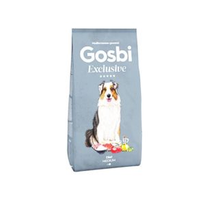 גוסבי אקסקלוסיב דיאט מדיום - מזון לייט לכלבים בוגרים 12 ק"ג - Gosbi