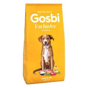 גוסבי אקסקלוסיב ג'וניור כבש ודגים - מזון לגורי כלבים - Gosbi