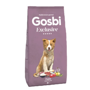 גוסבי אקסקלוסיב גורים עוף כבש ודגים - מזון לגורי כלבים - Gosbi