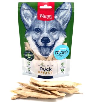 וונפי חטיף מיובש בהקפאה חזה ברווז 40 גרם