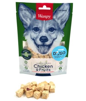 וונפי חטיף מיובש בהקפאה עוף ופירות 40 גרם