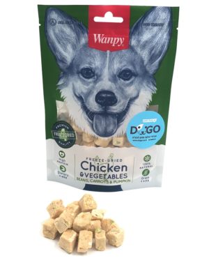 וונפי חטיף מיובש בהקפאה עוף וירקות 40 גרם