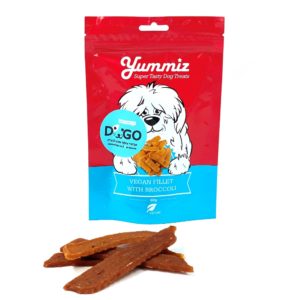 יאמיז חטיף לכלב פילה טבעוני עם ברוקולי 80 גרם