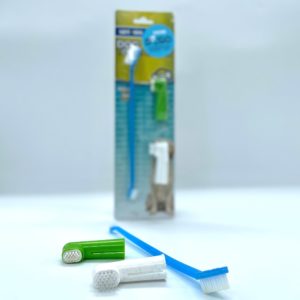 מברשת שיניים דו צדדית + אצבעון