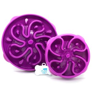 פאן פידר Outward Hound פרח סגול – קערת האכלה איטית – Fun Feeder Slo Bowl