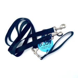 רצועת Euro Leash עם 2 קרבינות - תואמת לרתמת פרידום מקורית 2.5 מטר