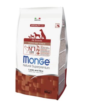 מונג' גורים לכל הגזעים מבוסס כבש ואורז