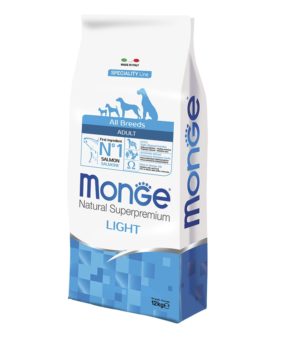 מונג' לייט דיאטטי לבוגרים - כל הגזעים מבוסס סלמון וטונה