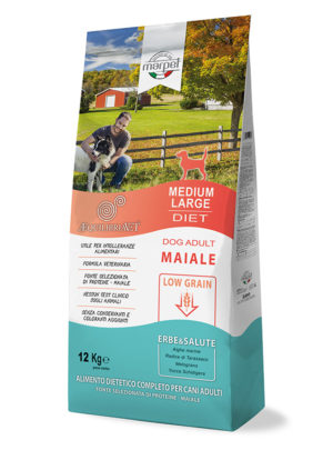 אקוליבריה חזיר מזון מופחת דגנים לכלבים בוגרים - מיני