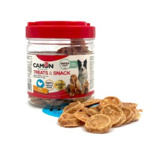 צנצנת 200 גרם מטבעות עוף 100% טבעי CAMON