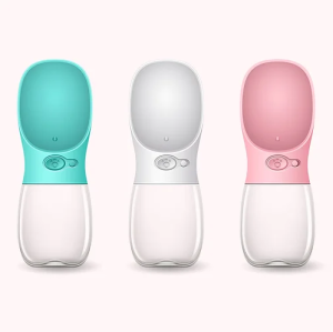 בקבוק שתייה משולב קערה לכלבים 550 מ"ל