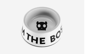 קערת מזון ומים מעוצבת לכלב זי.דוג - ZEE.DOG I'M THE BOSS BOWL