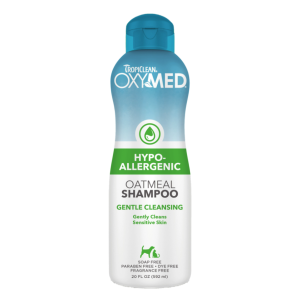 שמפו היפאלרגני לכלבים וחתולים עם עור רגיש TropiClean OXYMED