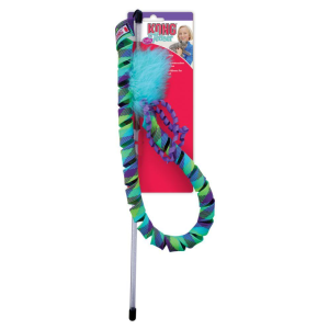 קונג טיזר חכה מסולסלת משולבת צעצוע פרוותי - KONG Teaser Curlz