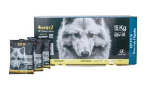 פור האנטרז מזון טבעי ללא הקפאה 15 ק"ג עוף עם פירות וירקות 4Hunterz