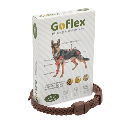 קולר למפרקים גופלקס לכלבים מעל 8 ק''ג - Goflex