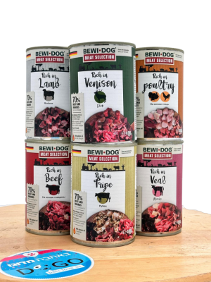 בווי דוג (BEWI DOG) – שימורים לכלב 400 גרם עשיר בעגל