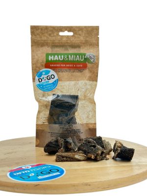 האו ומיאו חטיף טבעי - נגיסי קירשה טלה ירוקה 70 גרם