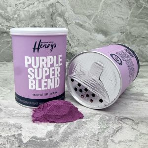 הנריס תוסף תזונה - Purple Super Blend - אוכמניות, בננות וגדילן מצוי