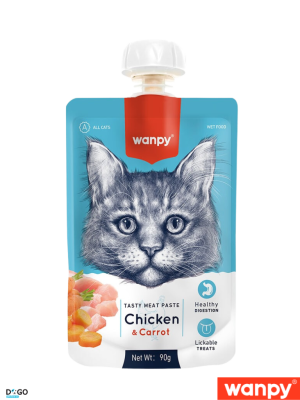 וונפי (Wanpy) – מוס בטעם עוף וגזר לחתולים (90 גרם)