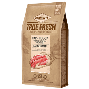 קרנילאב טרו פרש True Fresh - ברווז ללא דגנים לגזע גדול 11.4 ק"ג