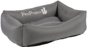 Pets Project -מיטה אפורה מפנקת מבד דוחה מים