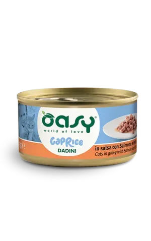 אואסי שימורים ציר CAPRICE DADINI קוביות סלמון ועוף ברוטב