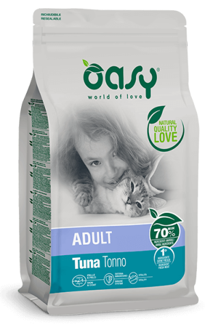 אואסי מזון לחתולים בוגרים על בסיס טונה OASY