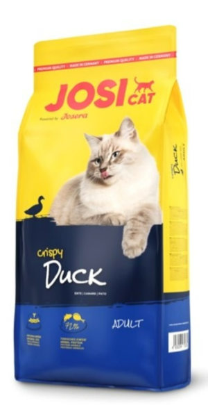ג'וסי קט ברווז ודגים מזון מלא לחתולים 18 ק"ג JOSICAT DUCK