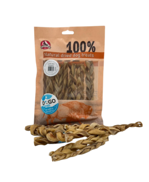 קרניבור (Carnivore) - צמות לעיסה מעור טלה | חטיף טבעי ללעיסה - 10 יחידות באריזה