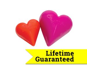 צעצוע נשיכה וזריקה בצורת לב ראף דוג עמיד במיוחד עם אחריות לכל החיים