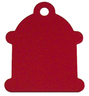 תג שם ברז כיבוי אש אדום