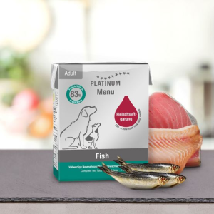 פלטינום מניו מזון רטוב מלא לכלבים - מעדן דגים 375 גרם - Platinum Menu