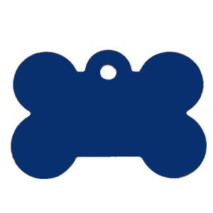 תג שם בצורת עצם כחולה