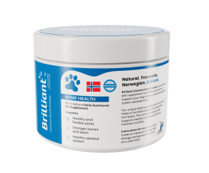 Brilliant תוסף סידן וקולגן לחיזוק ובריאות המפרקים והעצמות לכלבים- 200 גרם