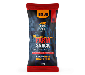 פרימל ספיריט חטיף אילוף בטעם עוף וחזיר 110 גרם - MEDITERRANEAN FARM