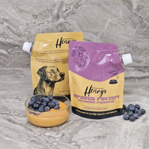 הנריס חמאת בוטנים טבעית בתוספת אוכמניות