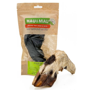 האו ומיאו חטיף תעסוקה טבעי - רגל טלה עם פרווה