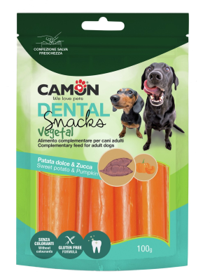 קמון חטיף גלילי דלעת ובטטה טבעוני 100 גרם - CAMON