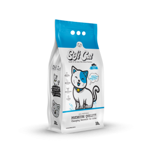 חול לחתולים Soft Cat Unscented – בתוספת פחם פעיל 100% טבעי 10 ליטר
