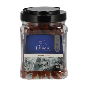 כנען חטיף חזה ברווז לכלבים – צנצנת 400 גרם