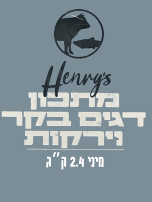 הנריס מיני בקר דגים ירקות 2.4 ק"ג - מזון טבעי קפוא
