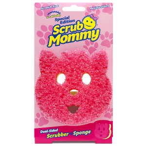 Scrub Mommy Cat Shape – ספוג ניקוי דו צדדי רב-שימושי בעיצוב חתולי