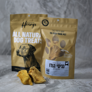 הנריס חטיף טבעי- נגיסי הודו מצופים זרעי דלעת 80 גרם