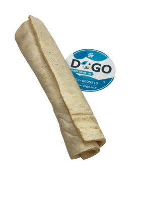 DOGIZ – חטיף לעיסה טבעי רול עור לחי באפלו לכלב 25 ס"מ