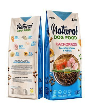 נטורל גורים (Natural Dog Food) – מזון יבש לגורי כלבים עם סלמון ועוף - מכיל דגנים