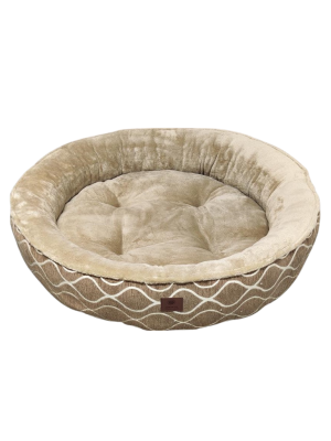 מיטה פרוותית עגולה מפנקת במיוחד 1 מטר AKC