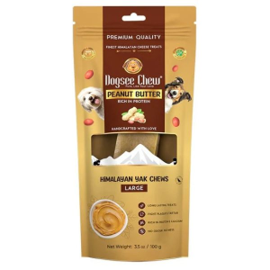 עצם חלב יאק טבעית עם חמאת בוטנים – Dogsee Chew