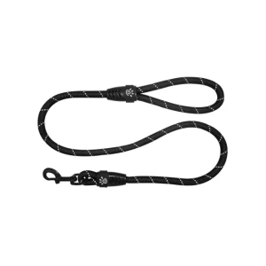 רצועת חבל מחזירה אור שחורה – DOCO® Reflective Rope Leash