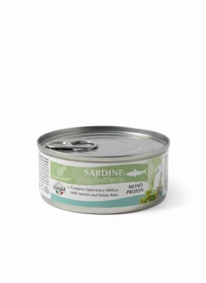 אקוליבריה מעדן רטוב לחתולים סרדינים 85 גרם